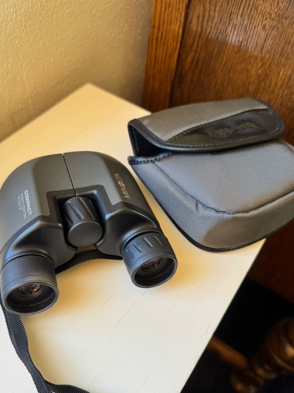 Compact 10x23 Multi-Coated Binoculars - Black/Gray